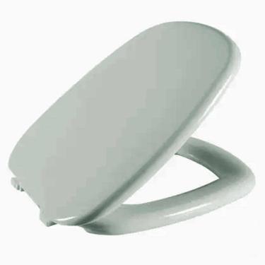 Imagem de Assento Sanitário Laguna Cinza Médio Tampa para Vaso Hervy Almofadado