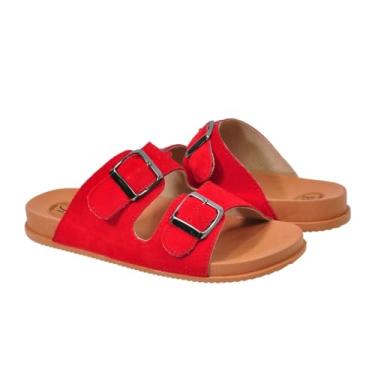 Imagem de Sandália Birken Papete Feminina Masculina Unissex com Fivelas Ajustaveis Kadja (Ferrari, BR, Adulto, Numérico, M, 38)