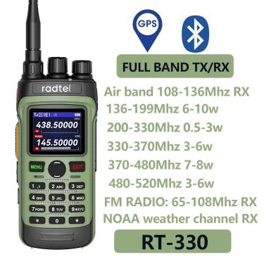 Imagem de Radtel-Bluetooth App Programming Rádio Amador  GPS  Potência 10W  Banda Completa  136-520MHz  TX RX