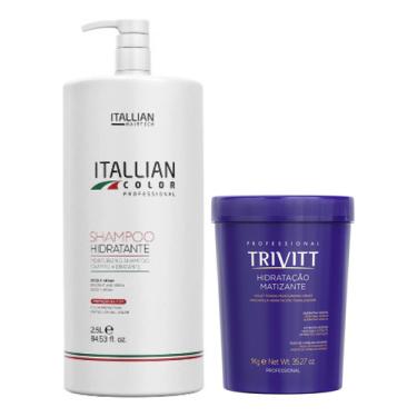 Imagem de Shampoo Hidratante Itallian Color 2,5l + Másc. Matizante 1kg