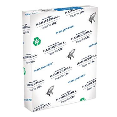 Imagem de Hammermill Papel de impressora, 100% papel reciclado, 21 x 28 – 1 resma (500 folhas) – 92 brilhantes, feito nos EUA