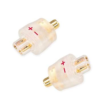 Imagem de okcsc Cabo de pino duplo 0,78/0,75 para adaptador macho MMCX funciona para 0,78/0,75 cabo de 2 pinos conectado com Shure MAGAOSI K5 LZA4 A5 se215 se315 SE535 846 425 transparente