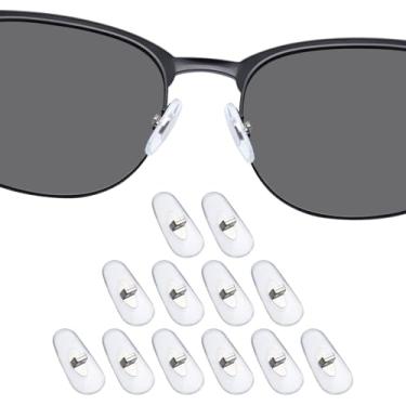 Imagem de DROGO 6 pares de almofadas de nariz de substituição de silicone macio para óculos RayBan RB3534/RB3536/RB3538/RB3604/RB8052/RB8054 óculos/óculos de sol, antiderrapante, não irrita a pele