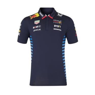 Imagem de Camisa polo masculina Red Bull Racing F1 2024 Team, Céu noturno, XXG