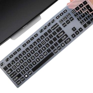 Imagem de Capa de teclado de impressão grande para teclado Dell KM636 KB216 KB216t KB216d KB216p com e sem fio, Dell Optiplex 5250 3050 3240 5460 7450 7050, Dell Inspiron Desktop 61.0 cm 68.6 cm 5400 0 5499 0
