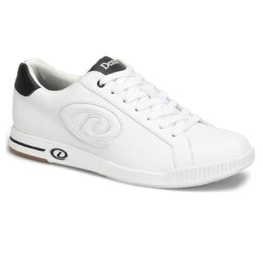 Imagem de Dexter Tênis de boliche masculino Nash (para jogadores destros ou canhotos - Solas deslizantes universais em ambos os sapatos) - Branco 7,5