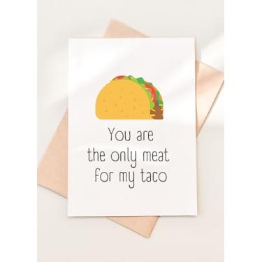 Imagem de TEEMI - Cartão divertido de taco, cartão sexy para namorado, cartão de marido/aniversário, cartão impertinente, sujo. Cartão de presente para ele - Taco Meat