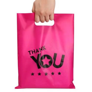 Imagem de Vapulcio 50 bolsas de agradecimento, sacolas de compras, sacolas de compras de plástico...