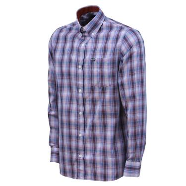 Imagem de Camisa Masculina Manga Longa Azul Wrangler 34167