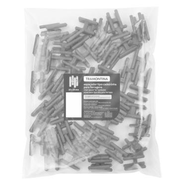 Imagem de Espaçador Plástico Tipo Cadeirinha Tramontina 15 X 20 Mm Para Ferragens (saco Com 100 Un.)