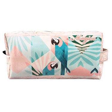 Imagem de Necessaire Feminina Tropical Araras Azuis, Magicc