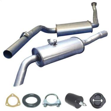 Imagem de Kit Escapamento Intermediário + Traseiro Quantum 2.0 97 A 02 - ScapJá