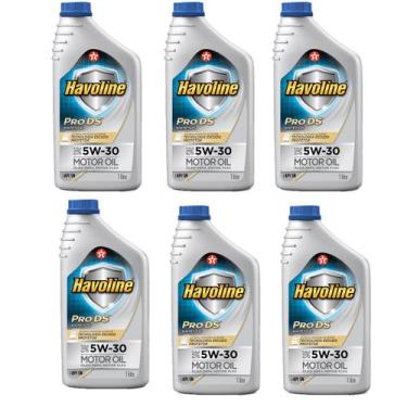 Imagem de 6 Óleos Havoline 5w30 Sintético Api Sn - Texaco