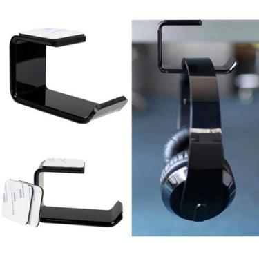 Imagem de Suporte Para Fone de Ouvido Acrílico Mesa Parede Dupla Face - MMM