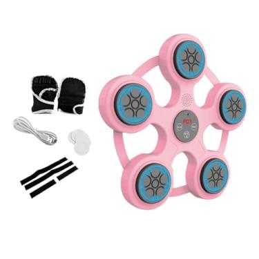 Imagem de Vaveren Máquina de boxe eletrônica, máquina de treino de alvo de parede de boxe musical, treinador de boxe inteligente para prática de kickboxing de artes, com Luvas