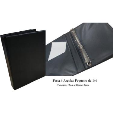 Imagem de Fichário Acp 4 Argolas Pequeno A5 Preto 195mm X 250mm X 40mm