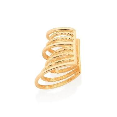 Imagem de Brinco banhado ouro 3x 24k 18k e 22k pressão femininos ear cuff pierci