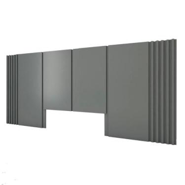 Imagem de Cabeceira Cama Casal Ripada 2,70m CZS 100% MDF Casa Lar - Casa Lar Dor