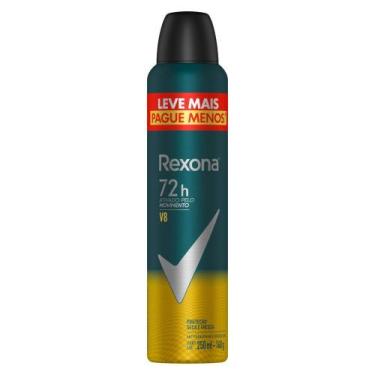 Imagem de Desodorante Antitranspirante Aerosol Masculino Rexona V8 72h 250ml Lev