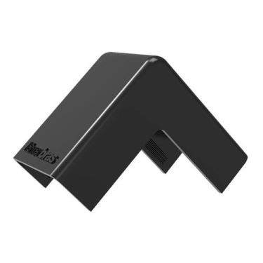 Imagem de Cotovelo Externo Sistema X 20x10 Preto Enerbras, Preto