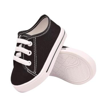 Imagem de Genérico, Tênis Infantil Bebê B2A KIDS sapatinho antialérgico casual Cor:preto;Tamanho:24