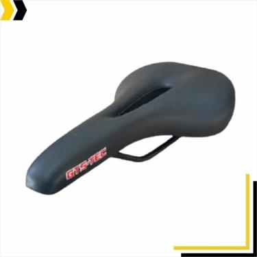 Imagem de Banco Selim Para Bicicleta Vazado Preto GTS Tec Mtb Bike Moutain Bike