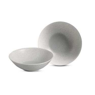 Imagem de Conjunto 6 bowls decorados 300 ml Organic Gray - Alleanza Cerâmica