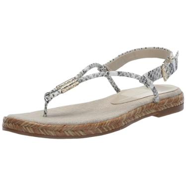 Imagem de Dolce Vita Sandália Meryl Feminina, Couro em relevo cinza/branco, 9