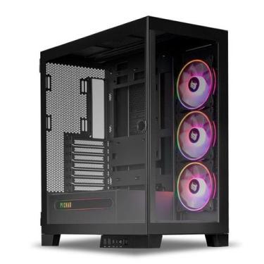 Imagem de Gabinete Gamer Pichau Pouter 4, Full-Tower, RGB, Lateral e Frontal De 