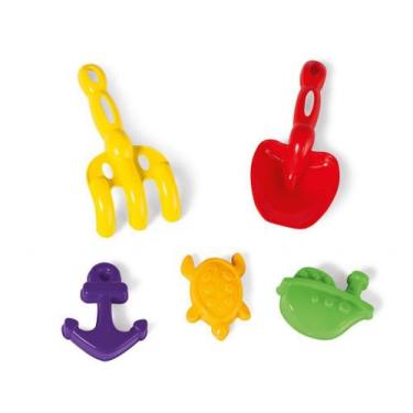 Imagem de Brinquedo Kit de Pás e Moldes Para Areia Infantil Tateti Praia Piscina