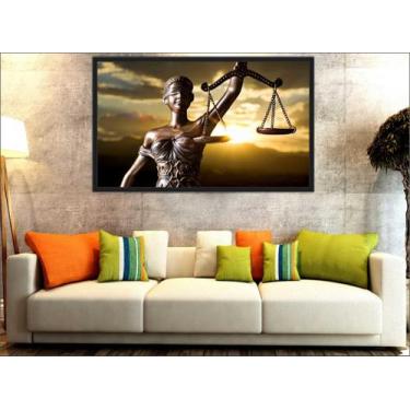Imagem de Quadro Decorativo Escritórios De Direito Advocacia Deusa Da Justiça Co