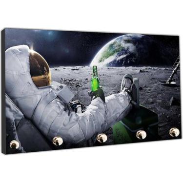 Imagem de Porta Chaves Astronauta Lua Universos Planetas Galáxias Organizador Ch