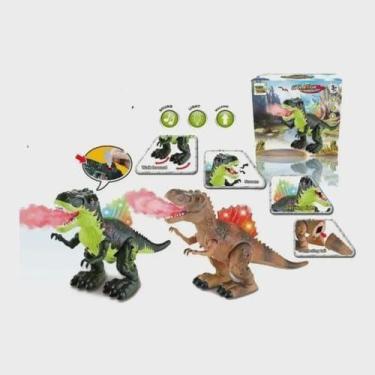 Imagem de Brinquedo Dinossauro De Brinquedo Solta Fumaça Anda Som E Luz - TOYS