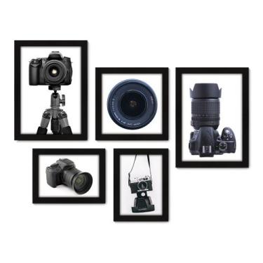 Imagem de Kit Com 5 Quadros Decorativos - Fotografia - Máquina Fotográfica - 182