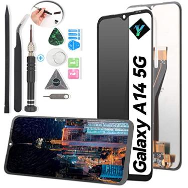 Imagem de YWLRONG Lcd para Samsung Galaxy A14 5G Tela de Substituição Display Lcd Tela Toque Digitador Assembléia para A14 5G/A146U Substituição com Kit (Preto)