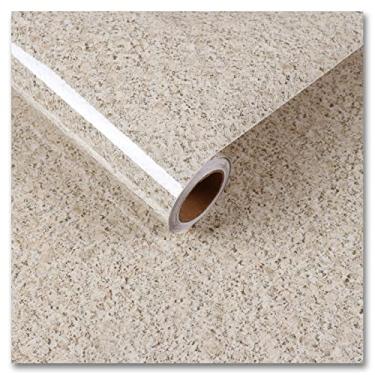 Imagem de CRE8TIVE Papel de Parede de Granito Marrom Claro para Bancadas - À Prova d'Água e Fácil de Limpar - 30 x 203 cm