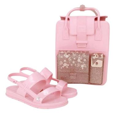 Imagem de Sandália barbie grendene kids color mochi 23067, Rosa claro, 31
