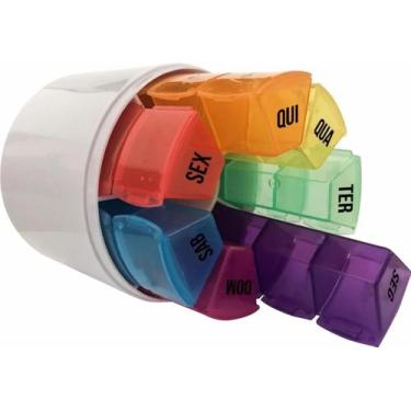 Imagem de Porta Comprimiidos Bic Bem Estar Semanal 4 Vezes Dia Colorido