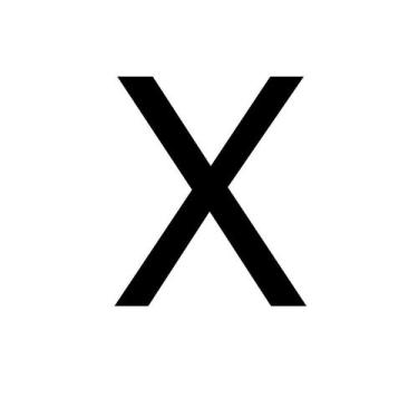 Imagem de Transfer - Letra X - Preto - 1 unidade - Rizzo