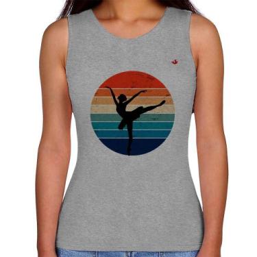 Imagem de Regata Feminina Ballet Vintage Sunset - Foca na Moda, Cinza, GG