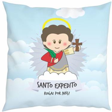 Imagem de Almofada Com Enchimento Oração Santinhos Santo Expedito - Fabrika De F