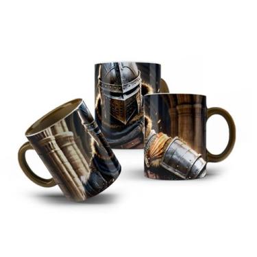 Imagem de Caneca de Porcelana Cavaleiro Knight de Armadura Medieval - LaVince