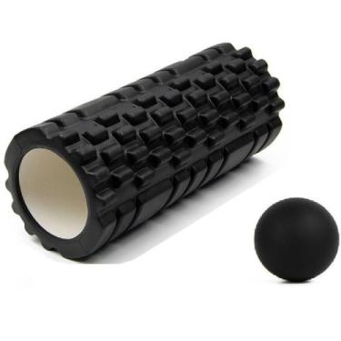 Imagem de Rolo E Bola Liberação Miofascial Massagem Foam Roll Lacrosse - OCCY