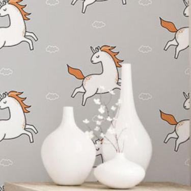 Imagem de Papel de Parede Adesivo Unicórnios N016035 0,58x3M - Adesivo BR