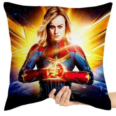 Imagem de Almofada 45x45 cheia Capitã Marvel mãos - Empório Dutra
