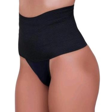 Imagem de Calcinha Cinta Modeladora 18 cm - Pós Plástica, Preto, P