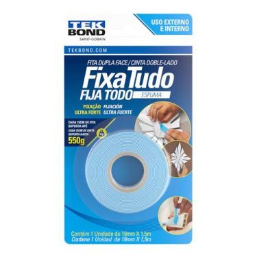 Imagem de Fita Dupla Face Espuma Ultra Forte 1,50Mt Fixa Tudo Tekbond, 19mmX1,50