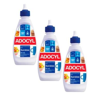 Imagem de Kit 3 Adoçantes Líquido Sucralose Adocyl 80ml