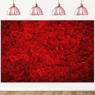 Imagem de Pano de fundo floral para fotografia de casamento COMOPHOTO Cenário de fotos de Dia dos Namorados 2,1 x 1,5 m Pano de vinil 14 fevereiro Fundo para cabine de fotos fotos fotos