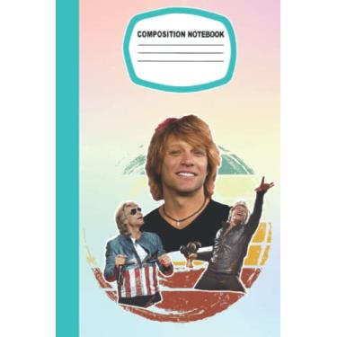 Imagem de Jon Bon Jovi Notebook Singer for Fan Men Women Teen: Jon Bon Jovi Composition Notebook | Jon Bon Jovi Diary | Journal | Gifts For Any Occasion in Work ... School, Event | Size 6 x 9 inches | 105 pages